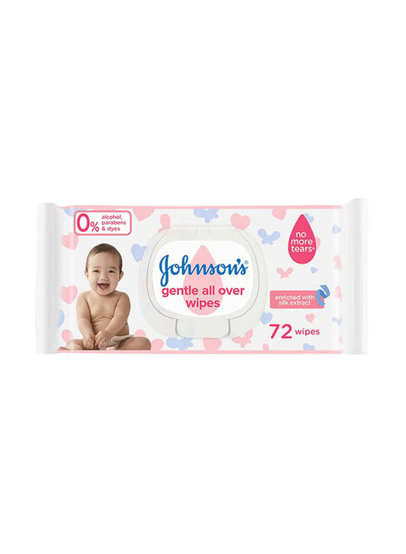 Johnson's 72-Piece Baby Gentle Wipes All Over for Kids