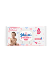 Johnson's 72-Piece Baby Gentle Wipes All Over for Kids