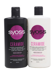 Syoss Ceramide Shampoo and Conditioner for Damaged Hair, 500ml, 2 Pieces