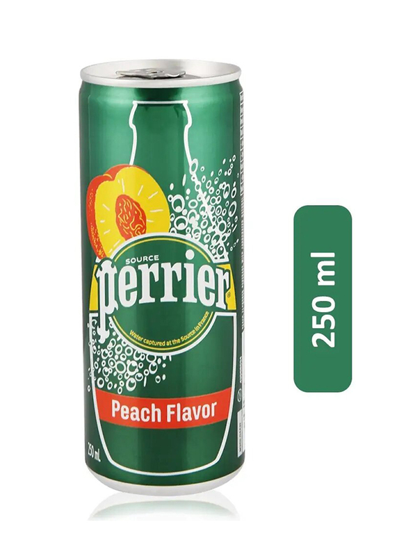 Perrier Peach Flavor Soft Drink - 250ml