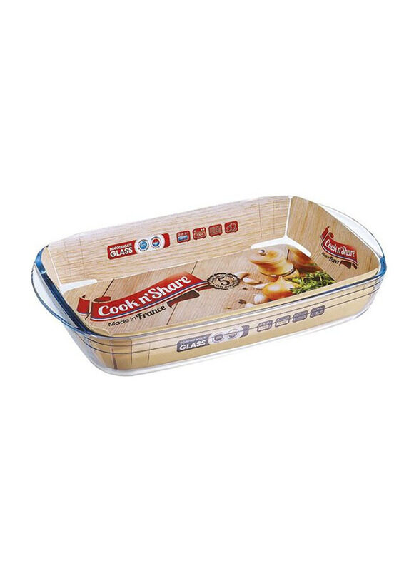 

Pyrex 7cm Roaster Baking Dish, 34.5 x 22.5 x 7 cm, Clear