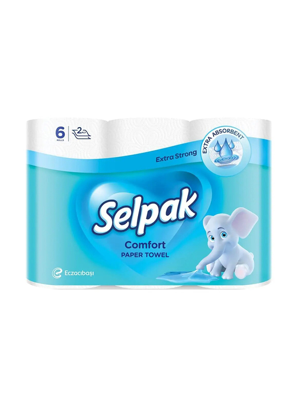 Selpak Comfort Paper Towel - 6 Rolls