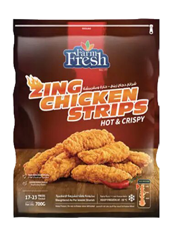 

Farm Fresh Zing Chicken Strips Spicy, 700g