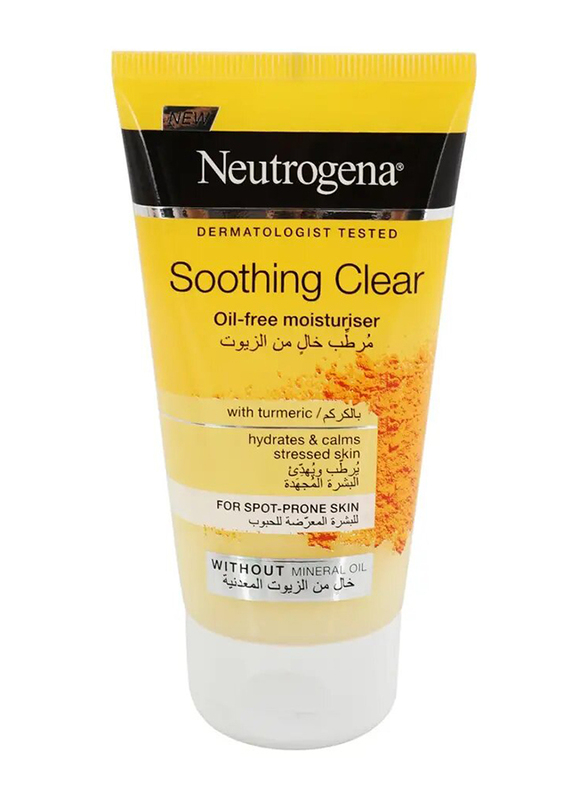 Neutrogena Soothing Clear Oil-Free Moisturiser Cream, 75 ml