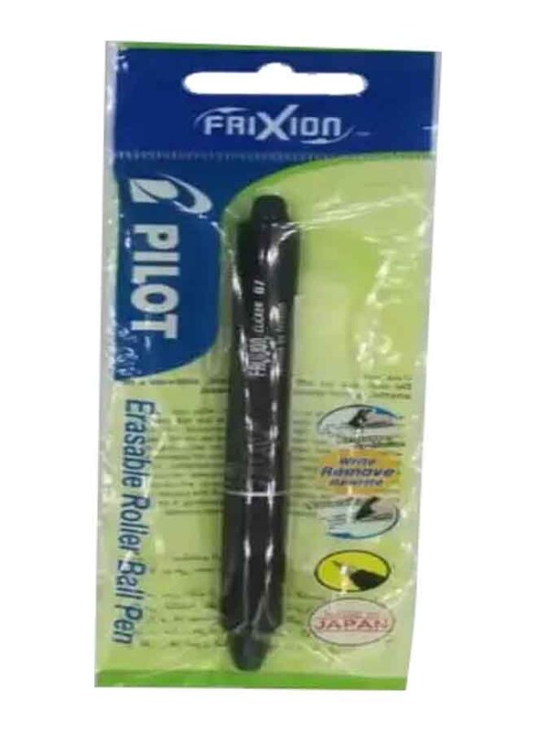 Pilot Frixion Clicker Roller Ball Pen, 0.7mm, Black