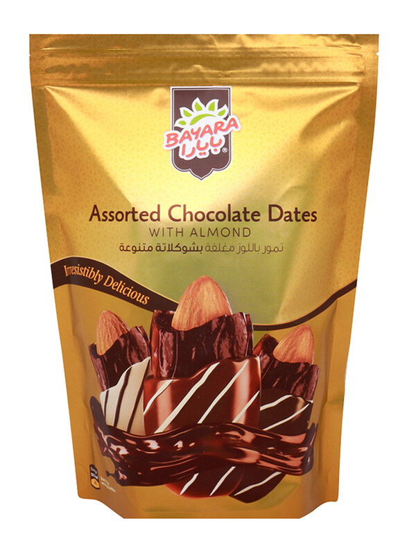 

Bayara Assorted Chocolate Dates with Almonds, 250g