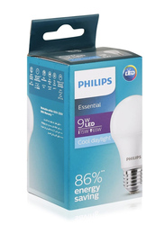Philips Essential 9W E27 6500K Energy Saving LED Bulb, Cool Daylight