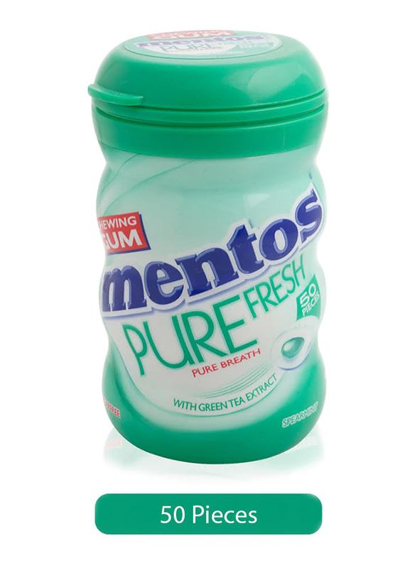 Mentos Fresh Spearmint with Green Tea Chewing Gum, 50 Pieces, 875g