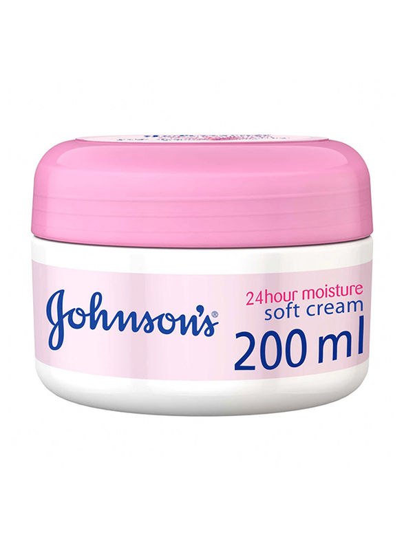 Johnson's 24 Hour Moisture Soft Body Cream, 200ml