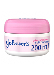 Johnson's 24 Hour Moisture Soft Body Cream, 200ml