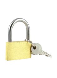 Mega Brass Pad Lock, 40mm, M13130, Silver/Gold