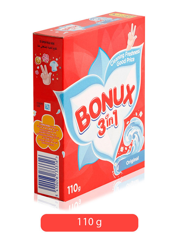 Bonux 3 in 1 Original Washing Powder 110 g - Buy Online