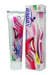 Abaan Advance Fluoride System Mint Fresh Toothpaste with Toothbrush, 175g