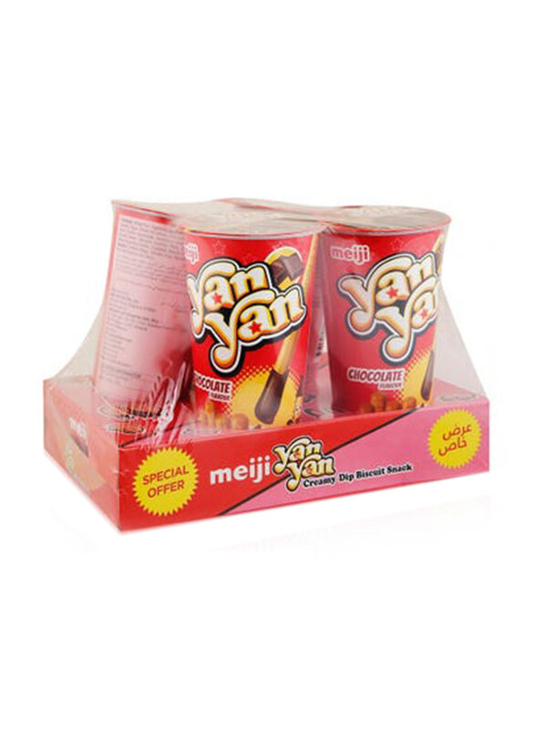 

Meiji Yan Yan Choco & Strawberry Creamy Dip Biscuit, 4 x 50g