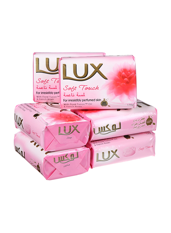 LUX Soap Bar Soft Touch, 6 x 170gm