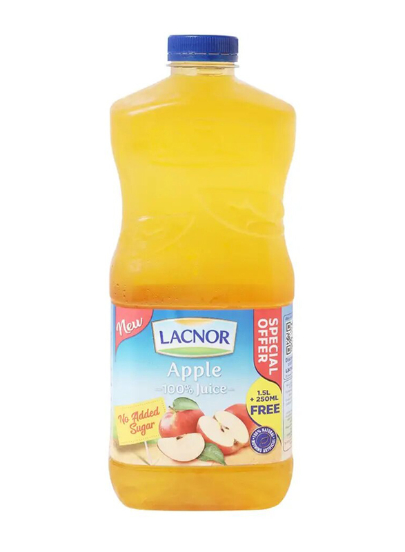 Lacnor Apple 100% No Added Sugar Juice, 1.75 Liter