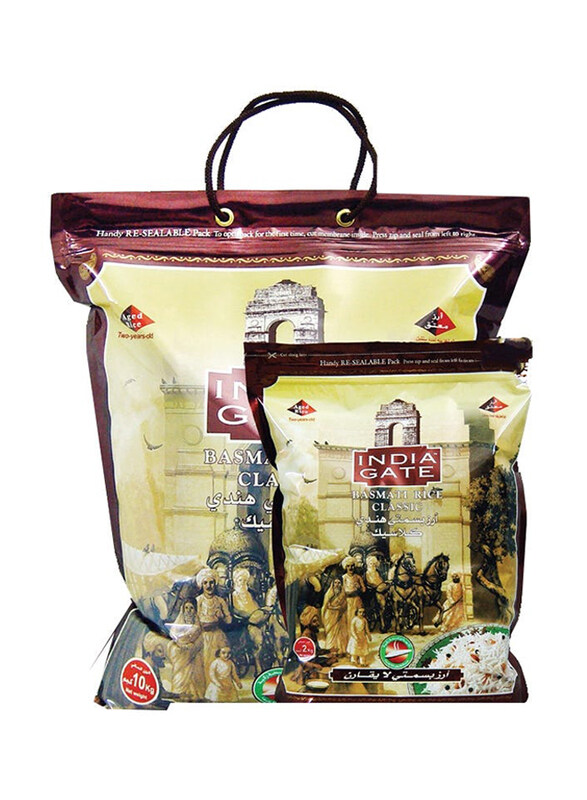 

India Gate Basmati Rice-classic, 10 KG+2 KG