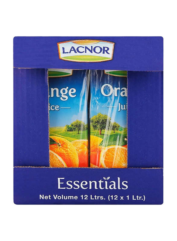 Lacnor Orange Juice, 12 x 1 Liter