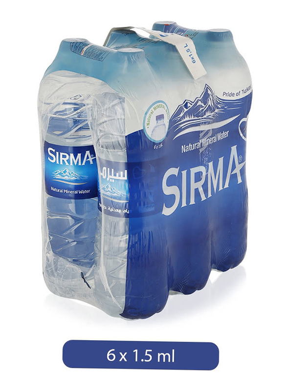 Sirma Natural Mineral Water, 6 Bottles x 1.5 Liter