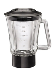 Black+Decker BX600G-B5 600W Glass Blender with with Grinder and Mincer Chopper - White and Black