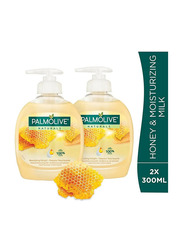 Palmolive Liquid Hand Soap Pump Milk & Honey Liquid Hand Wash - 2 x 300ml