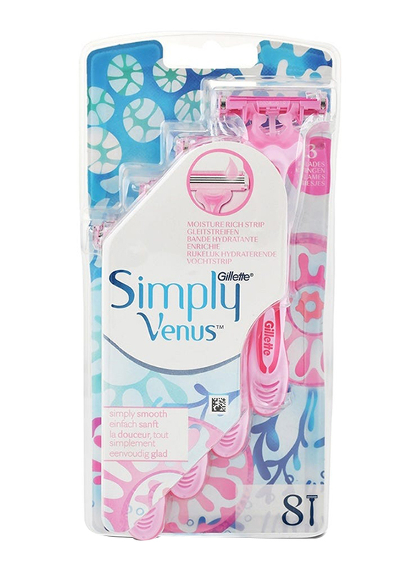 Gillette Simply Venus Razor for Women - 8 Pieces