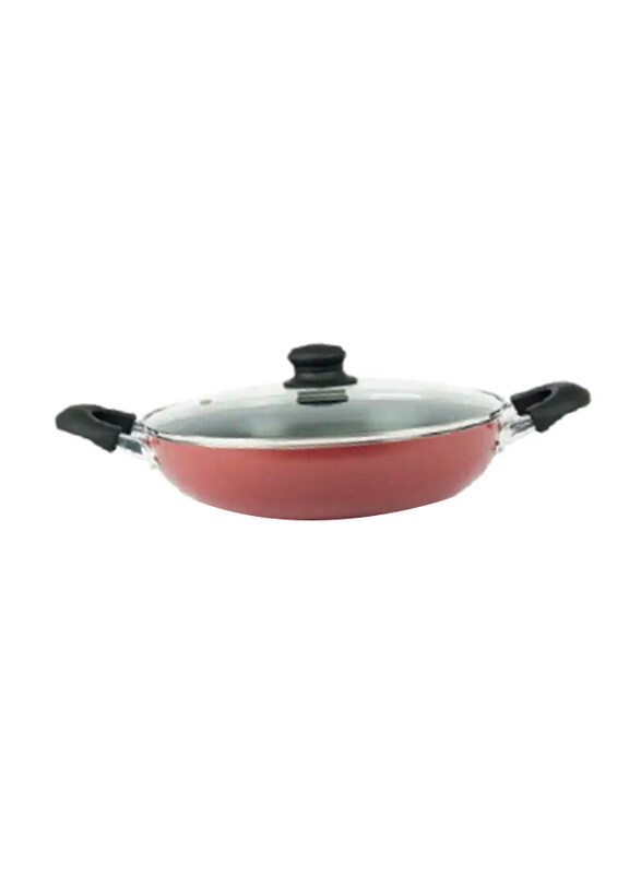 

Euro Home Wok With Glass Lid, 26 cm