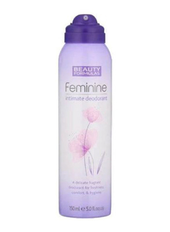 Beauty Formulas Feminine Intimate Deodorant, 150ml