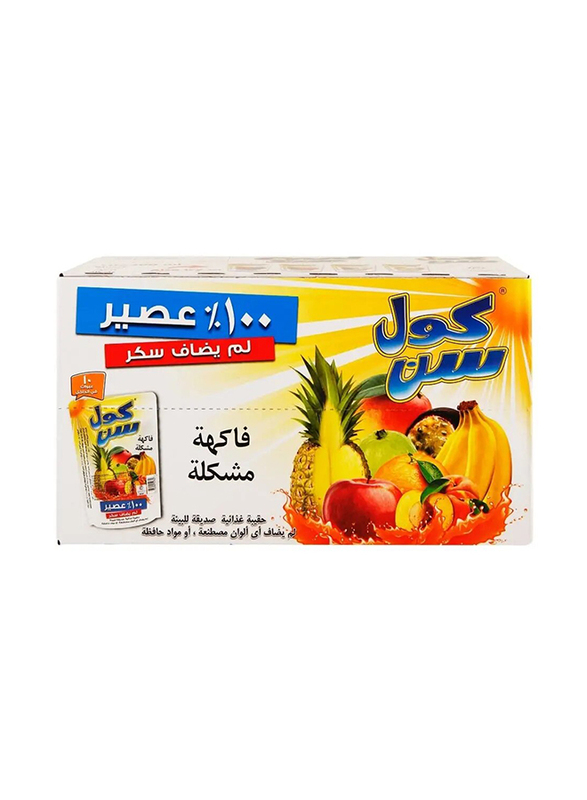 Cool Sun Mixed Fruit 100% Juice - 10 x 200ml