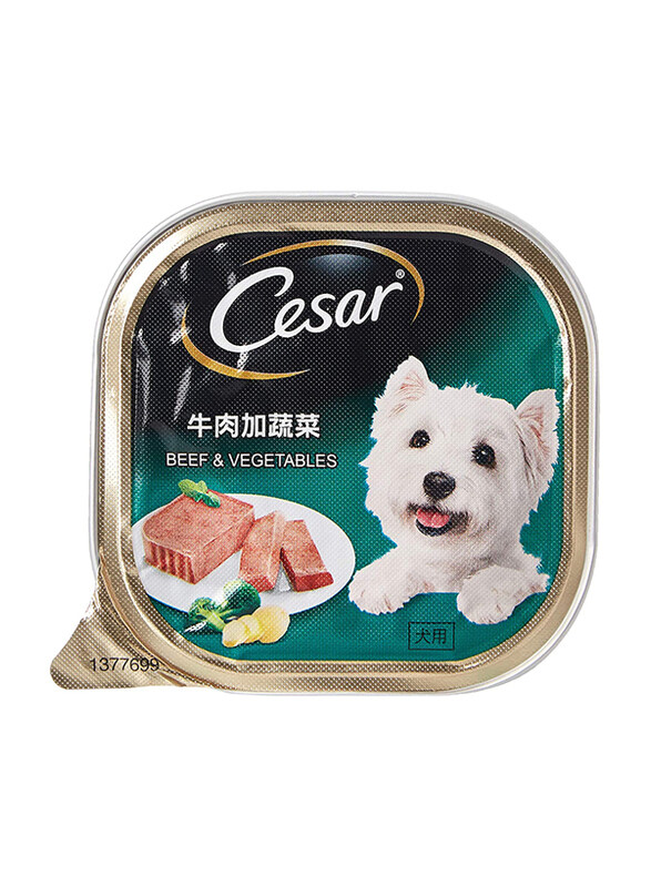 

Cesar Beef and Vegetables Wet Dog Food, 100 grams