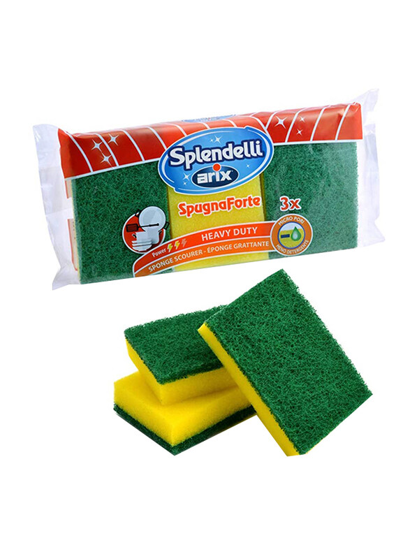 

Arix Splendelli Synthetic Cleaning Scourer Sponge, 3-Piece