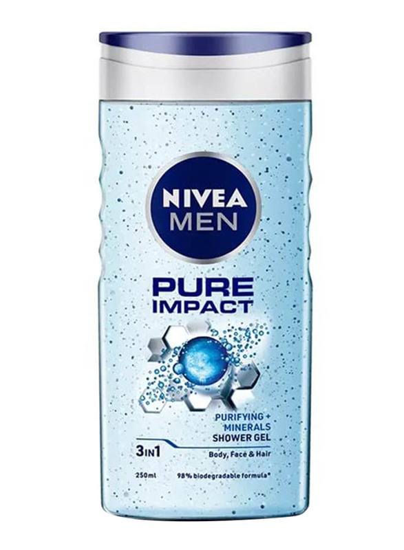 Nivea Men Pure Impact Shower Gel, 250ml