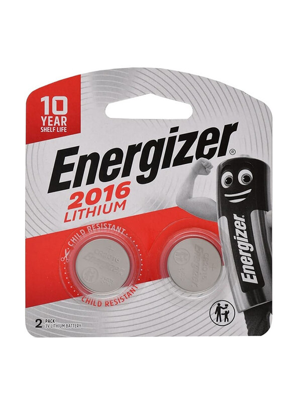 

Energizer CR2016 3V Coin Cell Batteries, 2 Pieces, Multicolour