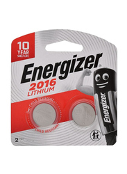 Energizer CR2016 3V Coin Cell Batteries, 2 Pieces, Multicolour