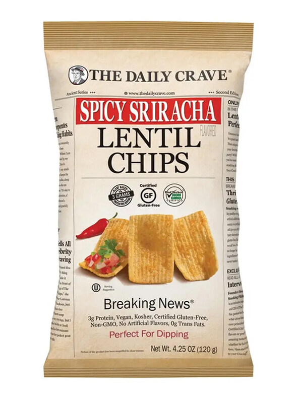 

The Daily Curve Spicy Sriracha Lentil Chips, 120g