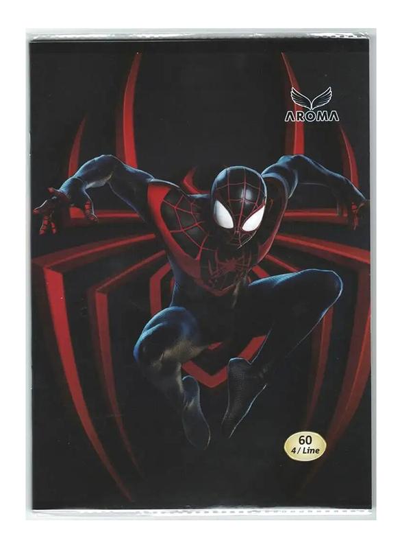 Arco Aroma Spiderman PVC 4 Line Notebook, 100 Sheets