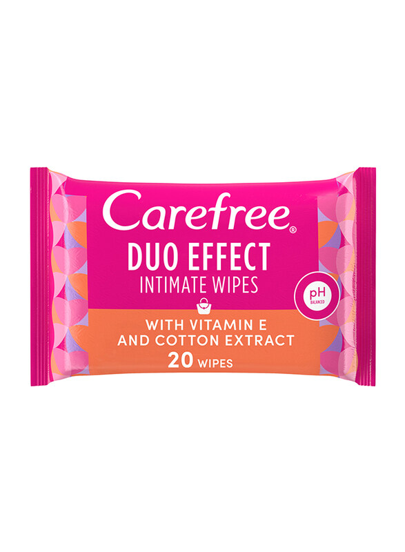 

Carefree Wipes with Vitamin E and Cotton, 20 Wipes