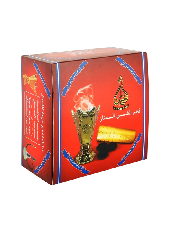 Al Shams 80-Piece Charcoal Briquest, Gold