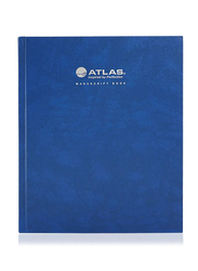 Atlas Manuscript Book - Blue, 96 Sheets