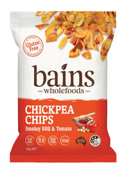 Bains Wholefoods Smokey BBQ & Tomato Chickpea Chips, 100g
