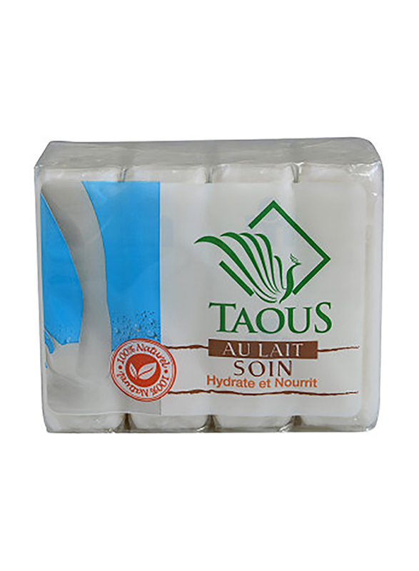 

Taous Milk Care Solid Soap, 4 x 125gm