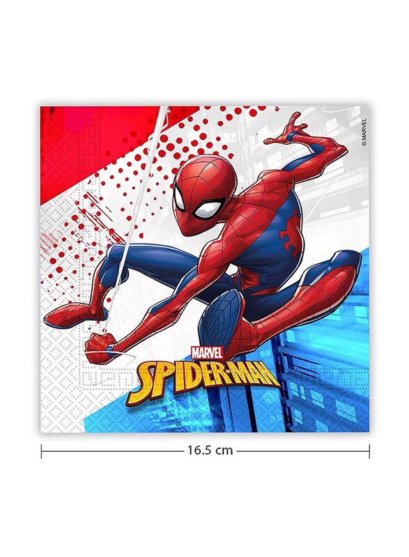 

Procos Spiderman Paper Napkins, Multicolour