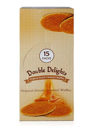 Double Delights Dutch Caramel Waffles - 15 Pieces