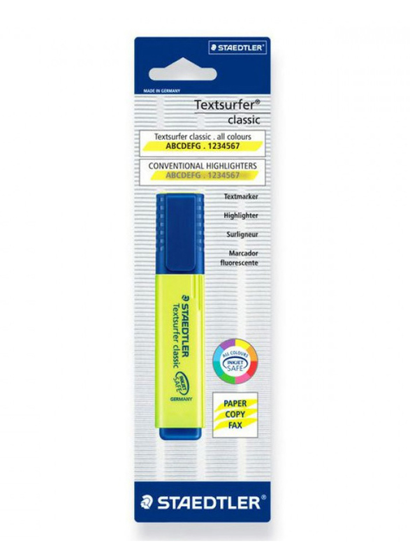 Staedtler Textsurfer Classic Conventional Highlighter, Yellow