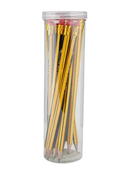 Bookshop 24-Piece HW HB2 Pencil In Round Box, Yellow/Black