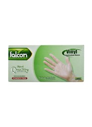 Falcon Vinyl Disposable Gloves, Large