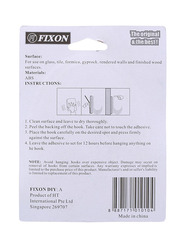 Fixon Adhesive Jumbo Hook, White