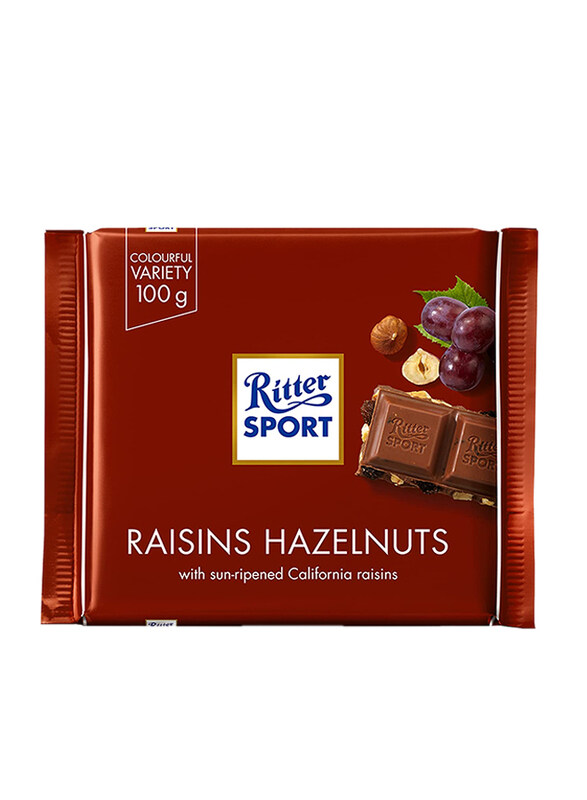 

Ritter Sport Raisins & Hazelnuts Chocolate - 100g