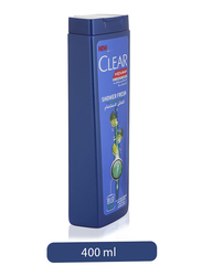 Clear Men's Shower Fresh Anti-Dandruff Shampoo for All Hair Types, 400ml