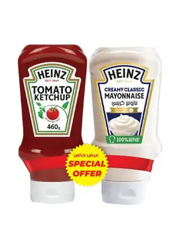 

Heinz Ketchup, 400ml + Mayonnaise, 310ml